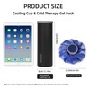 9" Reusable Gel Ice Pack for Injuries with Insulated Bottle,