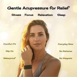 AcuBalance Bracelet – Support for Balance, Calm, and Relaxation, Waterproof and Durable, Available in 8+ Colors (Sky Blue, small- 6 inches)