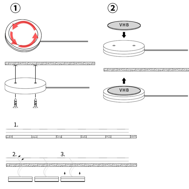 Scpopfer LED Spotlight with dimmer Indoor Mini Ultra-Thin 5V USB
