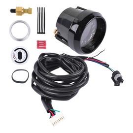 Flynsu 0-150 PSI Digital Oil Pressure Gauge w/ 52mm (2-1/16”) Housing, LED Display, Fits Carbureted & EFI Vehicles, Replacement for AEM's 30-4407 X-Series