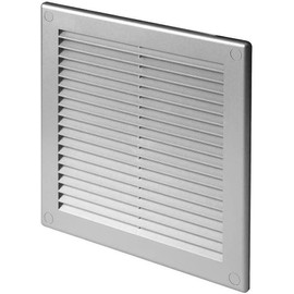 Prostko Satin Air Vent Grille 300mm x 300mm / Grey Wall Ventilation Cover.