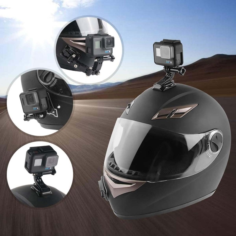 Soportes y Abrazaderas para Cámara para Casco de Motocicleta, Girar
