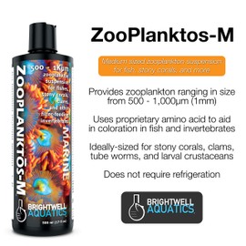 Brightwell Aquatics Zooplanktos-M - Zooplankton Food Supplement for Marine and Reef Aquariums