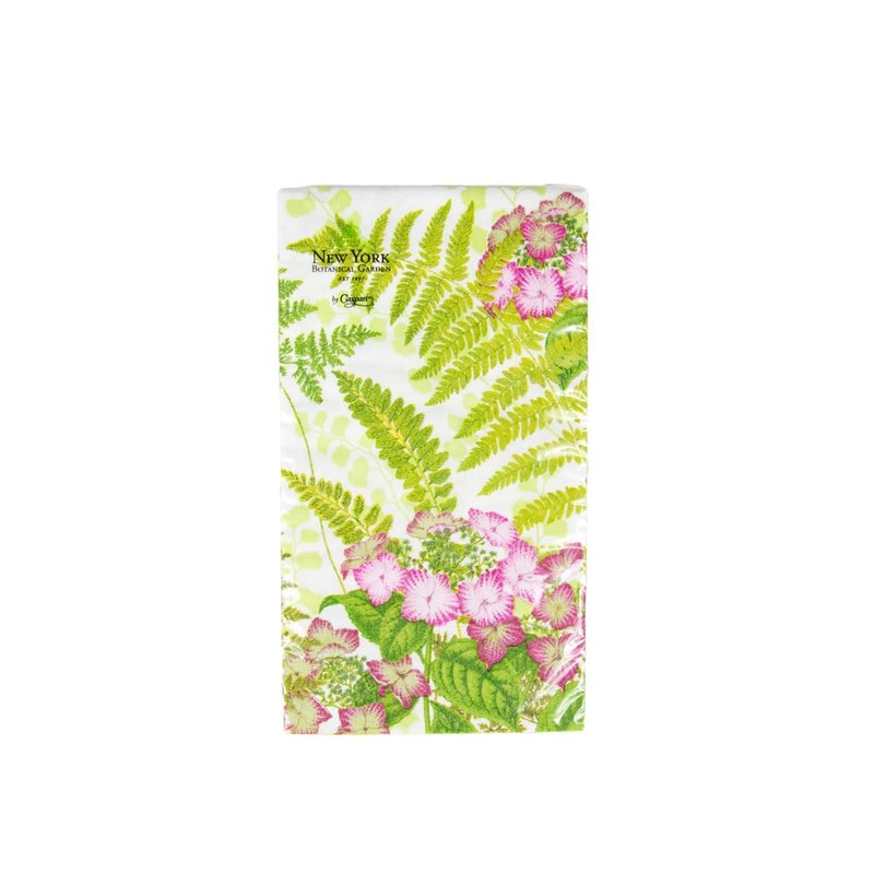 Caspari Fern Garden Guest Towel Napkins - 15 Per Package