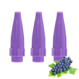 Mealmuse Grape Flavor Nozzle Silent Plastic Dispenser Premium Silent Nozzles & Neutral Twist Tops for Any Brand Cream Chargers Tanks(3 Packs)