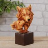 Naturecraft Wood Effect Resin Statue Ornament Figurine - Wolves