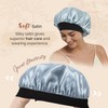 Hat Hut Satin Silk Bonnet Sleep Cap for Women Hair