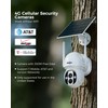 Hiseeu 4G LTE Cellular Security Camera Solar Powered, No WiFi