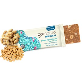 GoMacro MacroBar Organic Vegan Protein Bars - Peanut Butter (2.3 Ounce Bars, 12 Count)