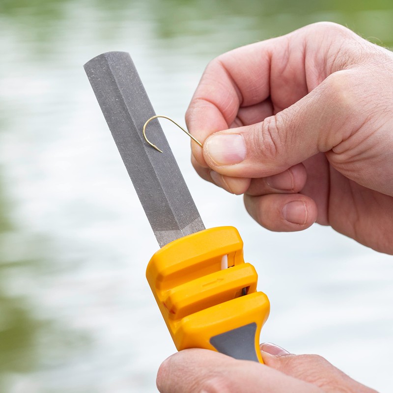 Smith's RegalRiver 50626 Hook and Knife Sharpener, Yellow