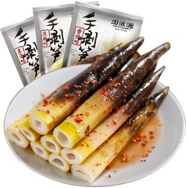 GCYYSIQS Hand Peeled Bamboo Shoots - 3 Packs 690g/24oz,Internet Celebrity Instant Spicy Chinese Snacks,Pickled Bamboo Shoot Mix Match Taste.手剥笋