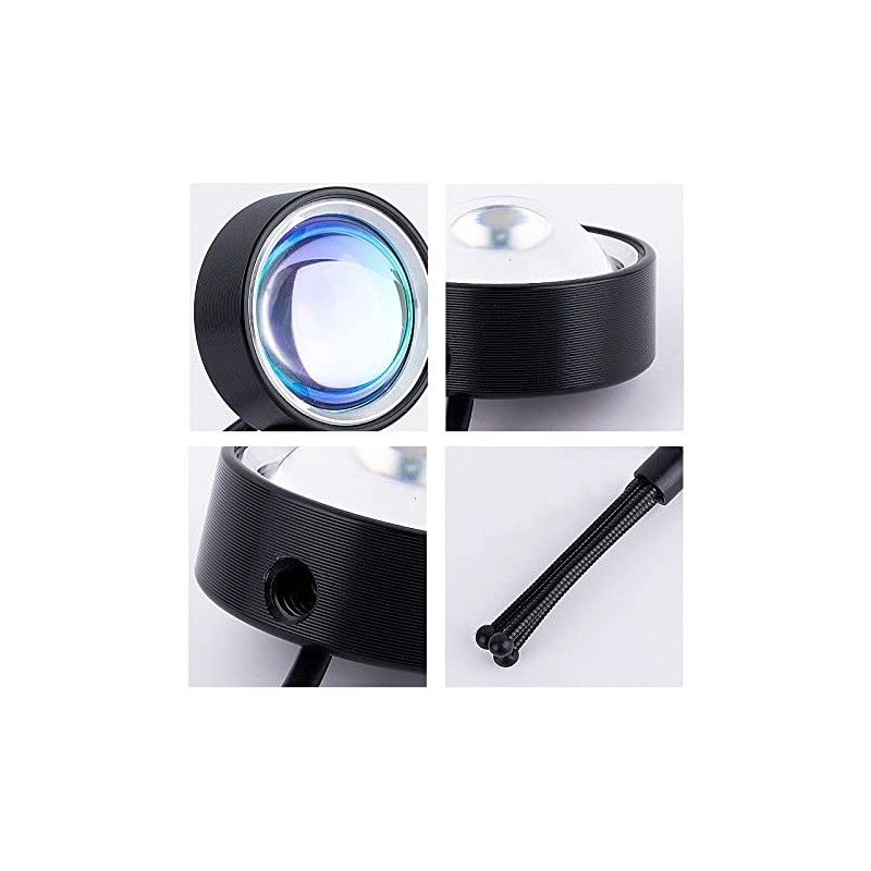 LED Sun Sunset Rainbow Projector Atmosphere USB Night Light Lamp