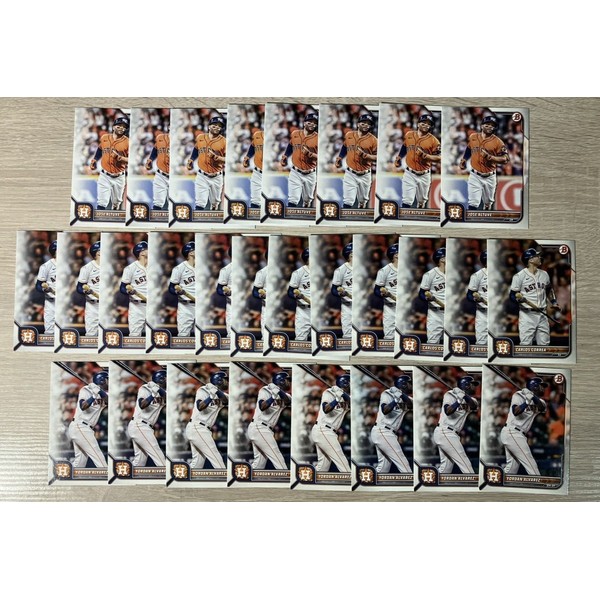 Lot 28x 2022 Bowman Paper ASTROS - Jose Altuve, Yordan