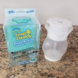 Scrub Daddy 🧼 Scrubby BRAND NEW Scrub Daddy SOAP DADDY Dual Action Soap Dispenser