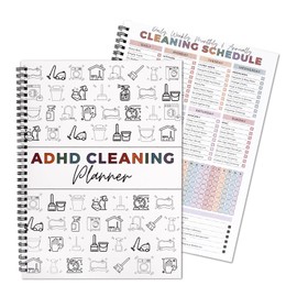 Adhd Cleaning Planner for Adults Women Teens Adhd Cleaning and Organizing Planner Cleaning Schedule and Checklist Notebook List Daily Weekly Monthly for Home Chore Chart Adhd Daily Planner