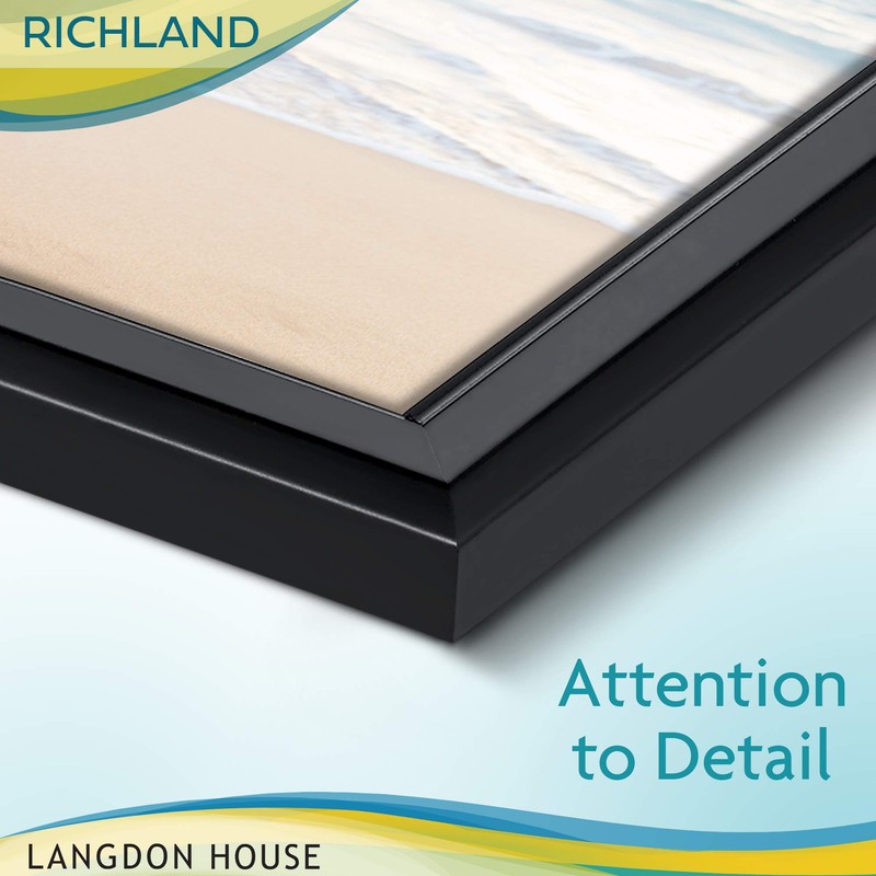 Langdon House 8x10 Picture Frames Set (Black, 6 Pack) Distinguished