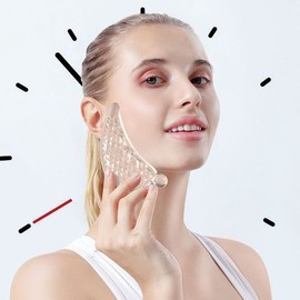 3Bead Crystal Gua Sha / Lymphatic Circulation Massage Tool Face Gua Sha Heart Gua Sha Scalp / 3Bead 크리스탈 괄사/림프순환 마사지도구 페이스괄사 하트괄사 두피