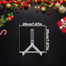 LED Note Board with Colors, Acrylic Dry Erase Board Light, Acrylic Light up Message Marker Board with Angle Adjustable Stand,Stand and 7 Pens, for Office, School and Home(7.87 × 7.87”)