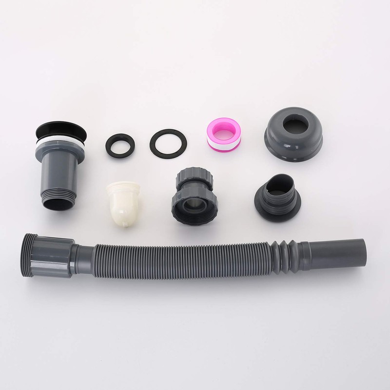 GORDEE Bathroom Sink Stopper Vertical Straight Bottle Trap Complete Set