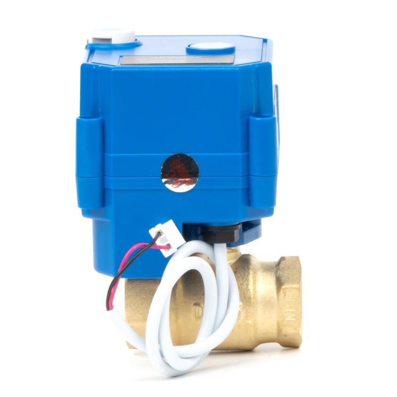 U.S. Solid Motor Ball Valve with Manual Function - 1/2