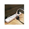 ROAD WARRIOR RW130BK Power Strip with USB & Cord for