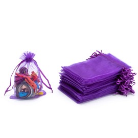 Tendwarm 50PCS 5X7 Inches Organza Gift Bag With Drawstring Favor Pouches Jewelry Candy Mesh Bags