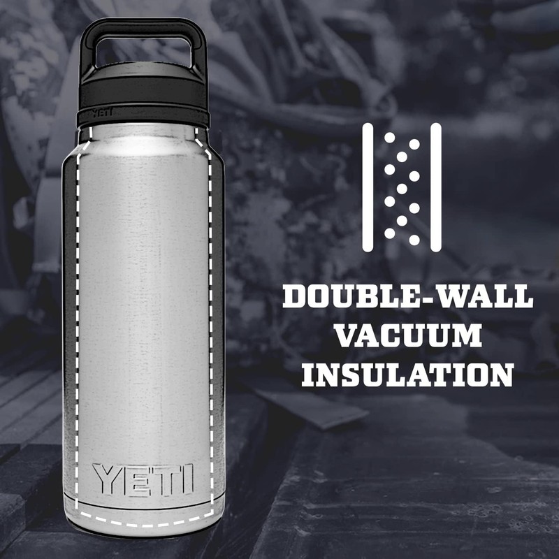 YETI Rambler 36 oz Bottle, Leakproof, Vacuum Insulated, Stainless Steel