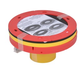 Oatey 43401 Set-Rite Toilet Flange Extender Kit, 1/4" - 1", Red, Yellow"