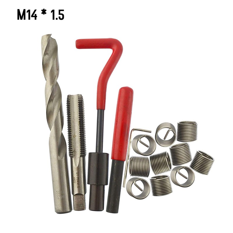 15Pcs Metric Thread Repair Insert Kit M5 M6 M8 M10