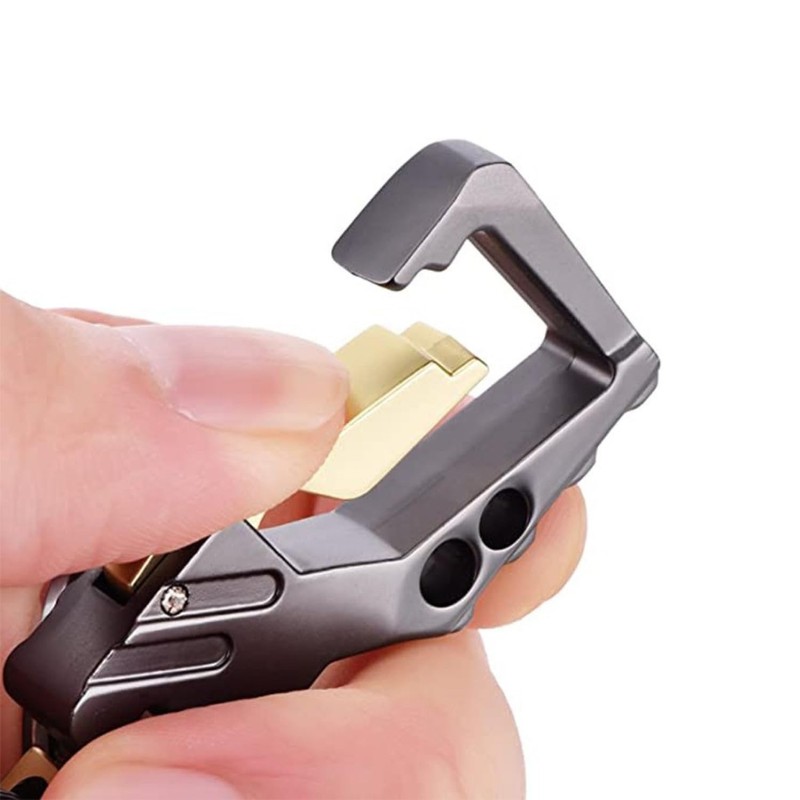ZelariaX Key Ring Keychain, Super Durable, Zinc Alloy, Includes Carabiner,