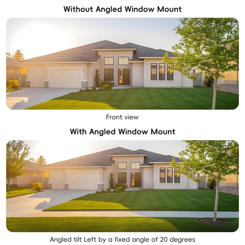 ANYQOO Safe View Security Camera 2K 3MP, Window Camera -