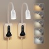 HUAEU 2 Pack Wall Mounted Headboard Reading Light, LED Dimmable