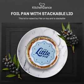 KitchenDance 4 oz Colored Portion Cups With Stackable Lid - Disposable Ramekins for Crème Brûlée, Flan & More - Ideal for Catering, Restaurants, Bakeries, Home Kitchens - A50 (White, 100)