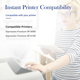 4-evergreen 5-Pack 302XL T302XL Ink Cartridge For Epson Expression Premium XP-6000 XP-6100