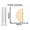 Unfinished Wood Half Semi Circle Shape Craft up to 46"