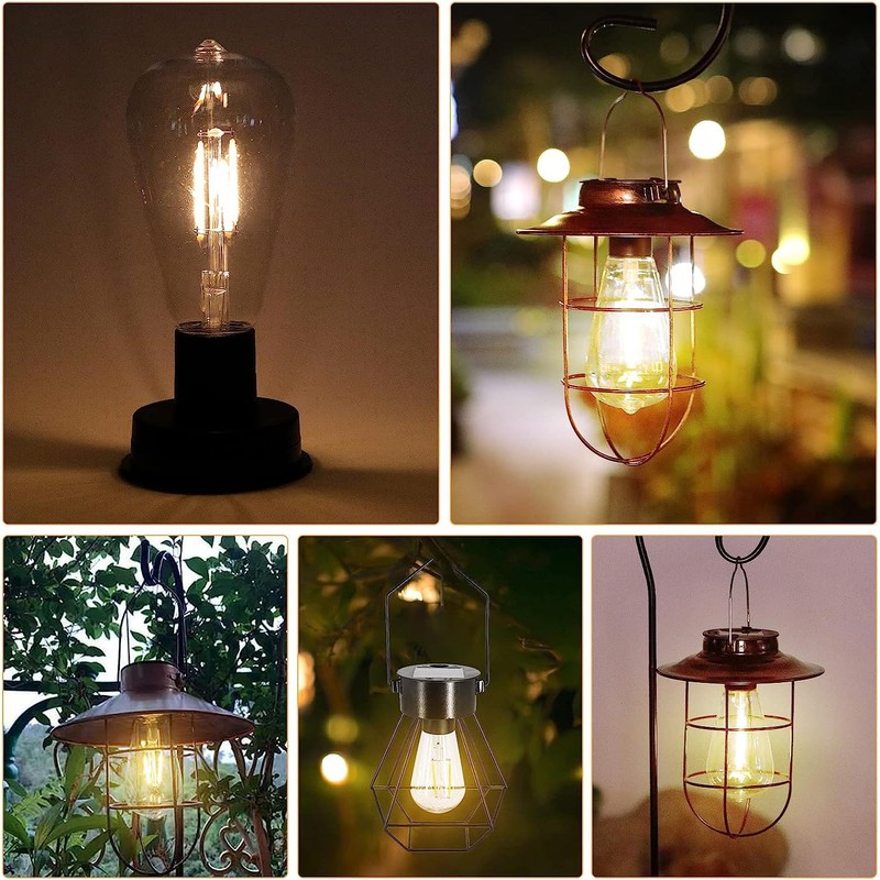 Solar Light Replacement Top with Bulb for Solar Lantern