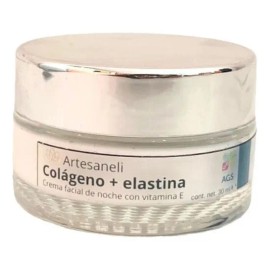 Crema Facial Noche Artesaneli Colágeno Elastina Vitamina E Piel Sensible