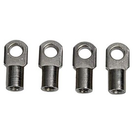 KUNSYOUKIM Gas Damper Connector End Fitting, M6 Female Thread, M6 Hole, Steel Fittings, Gas Spring Ball Joint, Silver Piro Ball