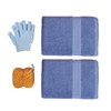 Bath 5-Piece Set, 5-Piece Set of African mesh Sponge exfoliating