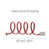 Anderson Connect Plug Cable with Copper Ring, 50A Battery Quick