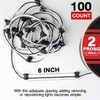 TMH 100 Count of “2-Prong Male” Wire Harness Roll 18
