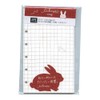 Nagahashi Printing System Notebook Refill, Mini 6-Hole, Grid, Freehand Refill,