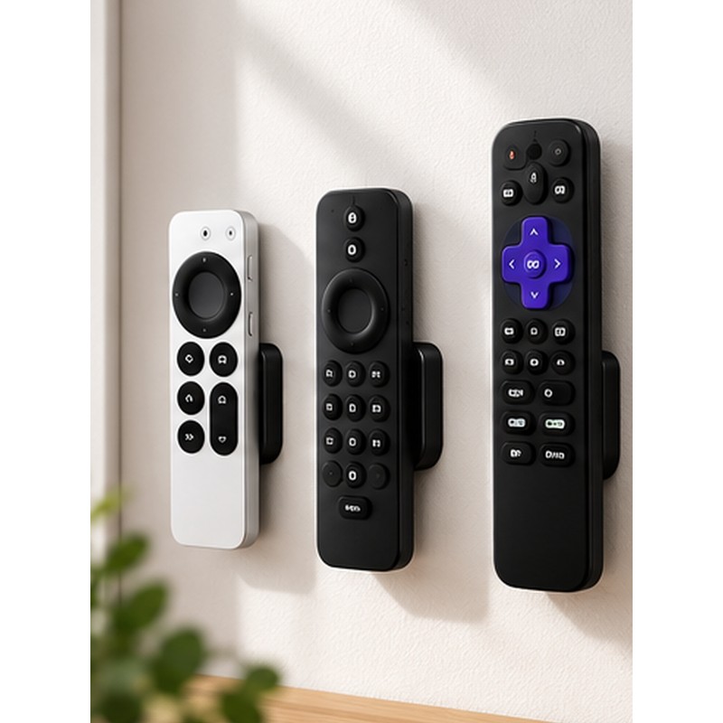 Magnetic Remote Control Holder for Wall Storage – Self-Adhesive, No-Drill