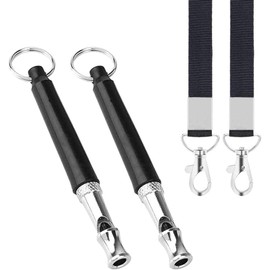 2 Pack Dog Whistle, Dog Whistle to Stop Barking Neighbors Dog, Adjustable Ultrasonic Silent Dog Whistle, Recall Dog Training Whistles
