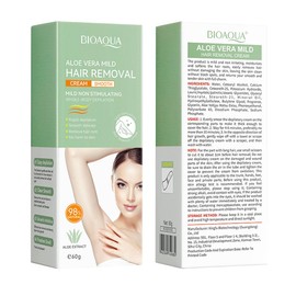 BIOAQUA Aloe Vera Extract Mild Hair Removal Cream Smooth Whole-Body Depilation 60g / 2.12oz