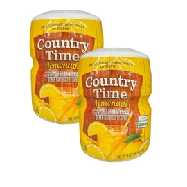 Country Time Lemonade Naturally Flavored Powdered Drink Mix, 19 oz. Canister 2pk