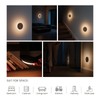 Motion Sensor Night Light Wood Rechargeable Battery-Powered Stick-On Step Lights