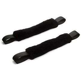 1" x 18" PowerTye® Sheepskin Soft-Tye Hook Extensions, Black (Pair)