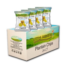 Little Farmers Pack of 24 | Crispy & Natural Snack All-Natural, Handcrafted Crispy Snack | Made from Premium Ecuadorian Plantains | No Artificial Ingredients, Gluten-Free, Non-GMO (Pack of 24, Sea Salt)