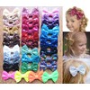 PrettyBoutique 4 Inches Girls Sequin Glitter Sparkle Hair Bow Clip